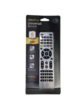 GE Ultra Pro Universal Remote 4-Device Silver Designer Finish NEW SEALED